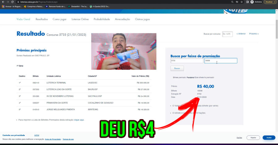 🍀 PARECE QUE PERDEU MAS GANHOU… LOTERIA FEDERAL GANHA TAMBÉM POR APROXIMAÇÃO 😳