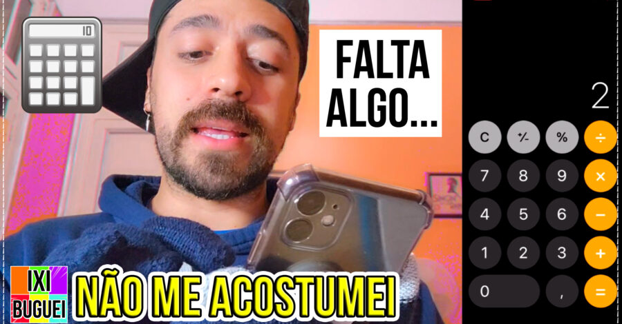 NÃO ME ACOSTUMEI COM A CALCULADORA DO IPHONE 😥 GOSTO MAIS DA DO ANDROID
