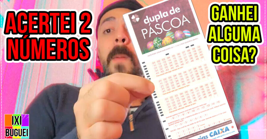 🍀 ACERTEI 2 NÚMEROS NA DUPLA SENA DE PÁSCOA, GANHA ALGUMA COISA?