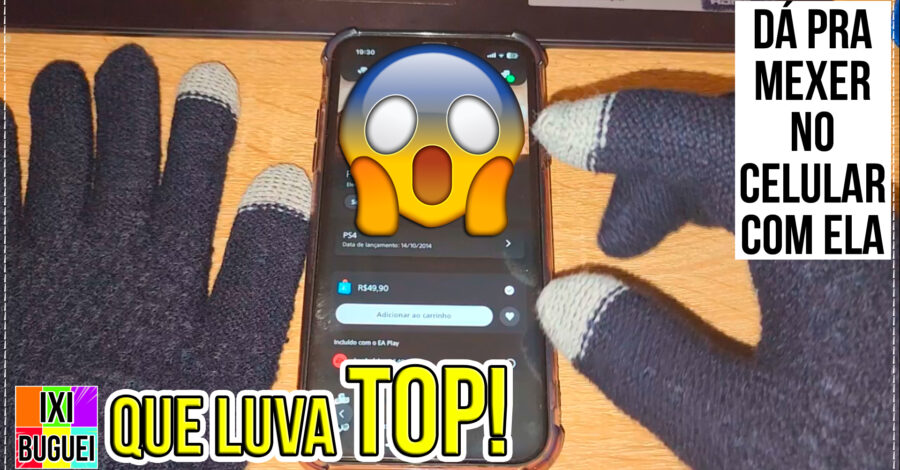 😱 AMEI ! COMPREI UMA LUVA PARA O FRIO QUE DA PRA MEXER NO CELULAR COM ELA 🧤