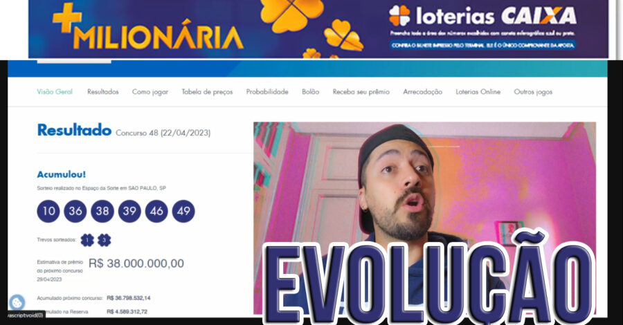 😱 EVOLUÇÃO DO PRÊMIO ACUMULADO DA LOTERIA 🍀 + MILIONÁRIA ( até o concurso 48 )