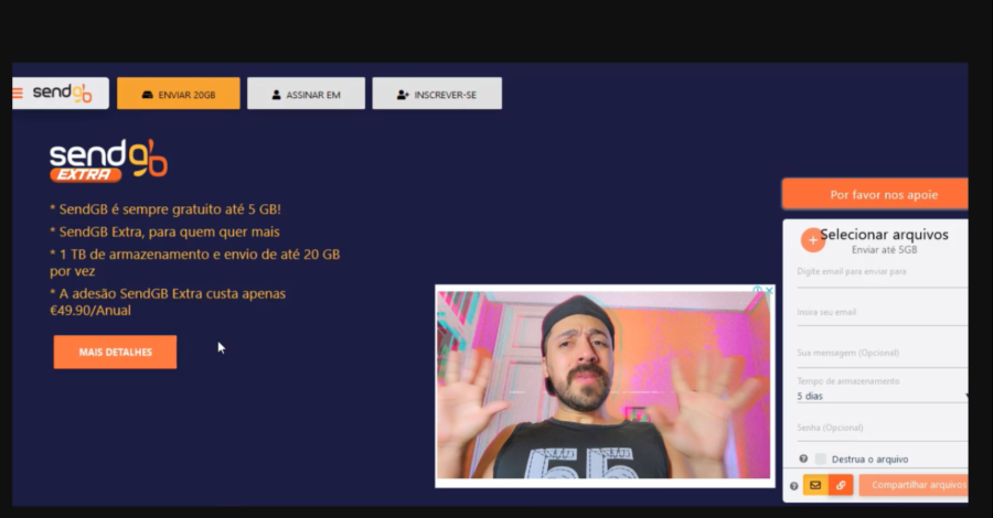 COMO ENVIAR ARQUIVOS ( FOTOS ) PELO SITE SENDGB | PARA RETROSPECTIVAS OU OUTROS
