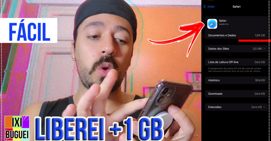 COMO LIMPAR DADOS NAVEGADOR SAFARI PRA LIBERAR MEMORIA NO IPHONE | EXCLUIR HISTÓRICO E COOKIES