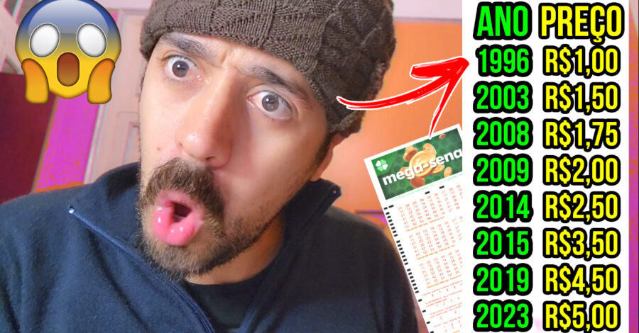 🍀 A MEGA SENA JÁ CUSTOU R$1 REAL 😱