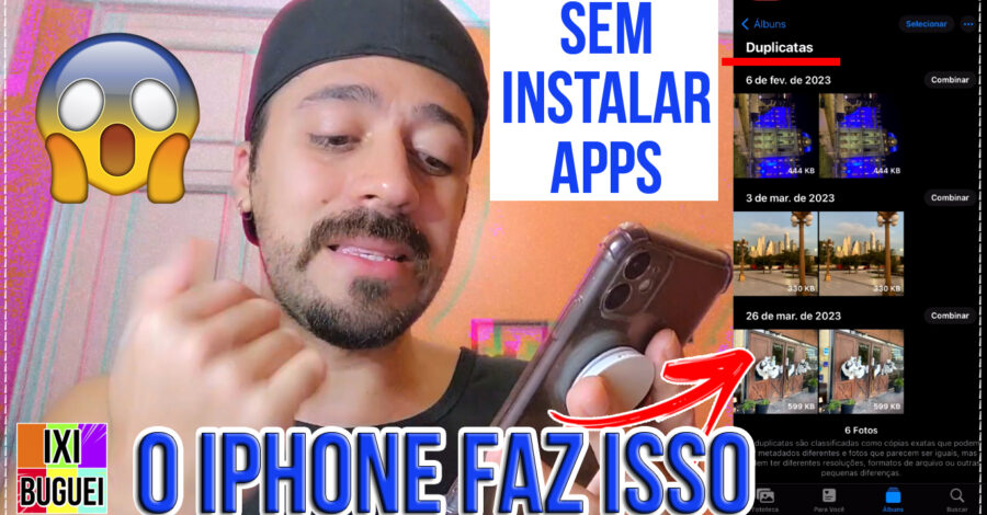 O PRÓPRIO IPHONE MOSTRA SUAS FOTOS REPETIDAS, VEJA COMO APAGAR E LIBERAR ESPAÇO ( Duplicata )