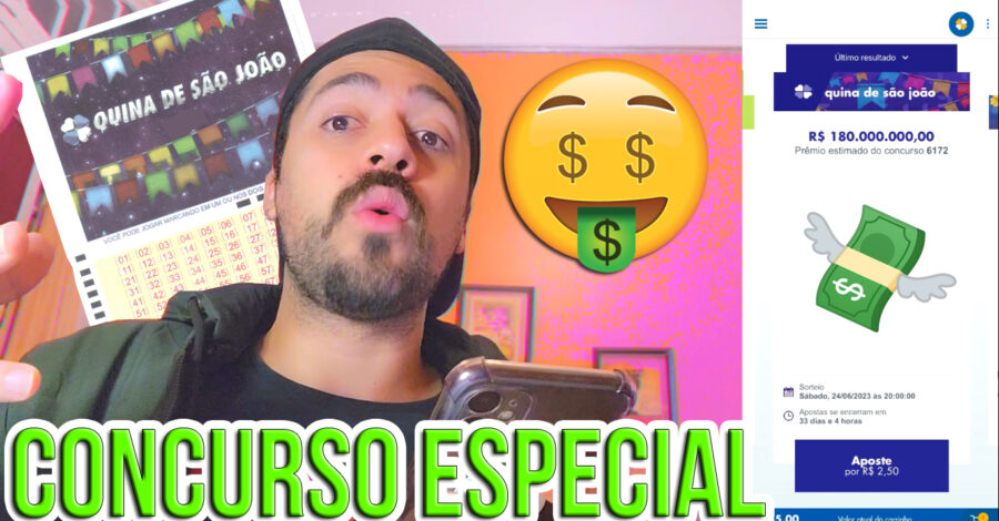 🍀 LIBERADO AS APOSTAS 🥳 QUINA DE SÃO JOÃO 2023 | CONCURSO 6172