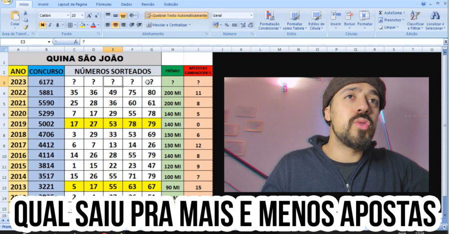 🍀 QUINA DE SÃO JOÃO : QUAL CONCURSO TEVE MAIS APOSTAS GANHADORAS E QUAL NÃO SAIU COM 5 ACERTOS