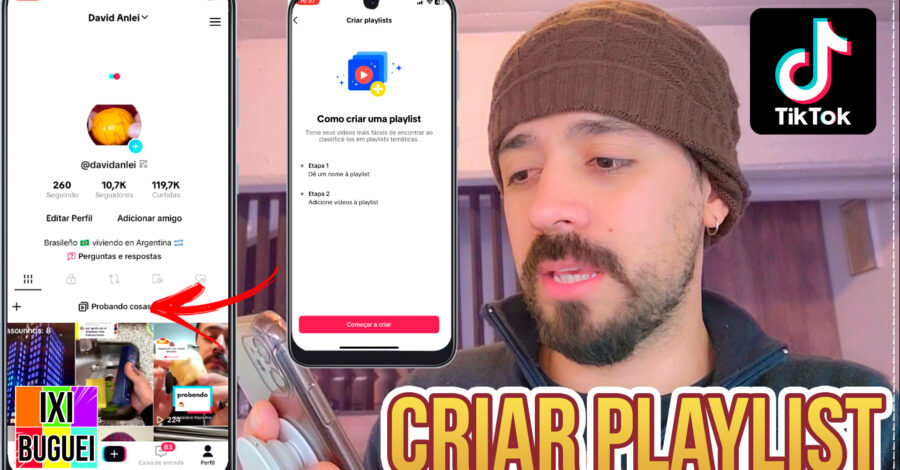 TIKTOK : COMO CRIAR PLAYLIST COM MEUS VÍDEOS ?