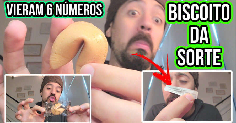 🍀 FUI ABRIR UM BISCOITO DA SORTE E TINHAM 6 NÚMEROS 😱 E É CLARO QUE VOU JOGA-LOS NA LOTERIA