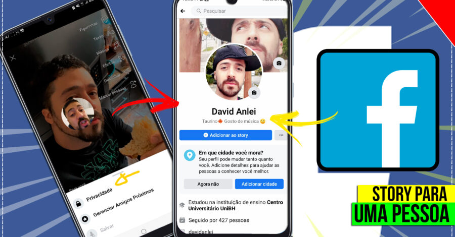 FACEBOOK: COMO POSTAR UM STORY PARA 1 SÓ AMIGO VER ( STATUS PARA QUE SOMENTE UMA PESSOA VEJA )