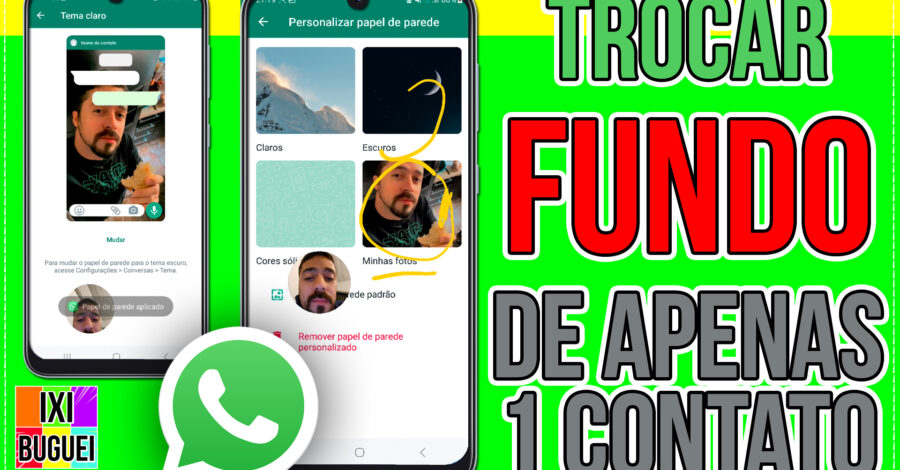 COMO TROCAR O PAPEL DE PAREDE DO WHATSAPP PRA APENAS UM CONTATO COLOCANDO UMA FOTO DA MINHA GALERIA