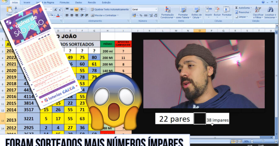 🍀 QUINA DE SÃO JOÃO: CURIOSIDADE 😱 SAÍRAM MAIS NÚMEROS IMPARES QUE PARES NOS ÚLTIMOS 12 CONCURSOS