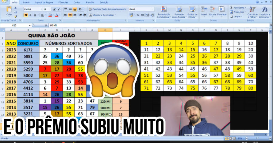 🍀 QUINA DE SÃO JOÃO : EVOLUÇÃO DO PRÊMIO ( ESTIMATIVAS )