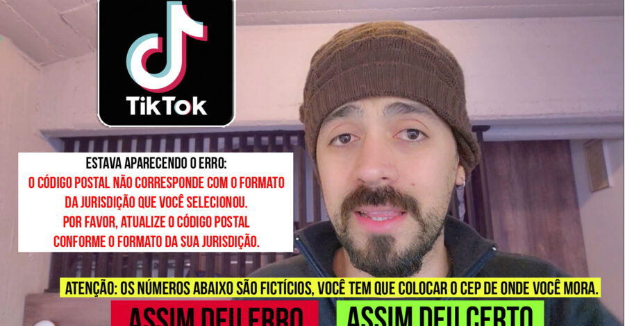 COMO COLOCAR O CEP ( CÓDIGO POSTAL ) NA PARTE DE MONETIZAÇÃO DO TIKTOK DO JEITO CERTO