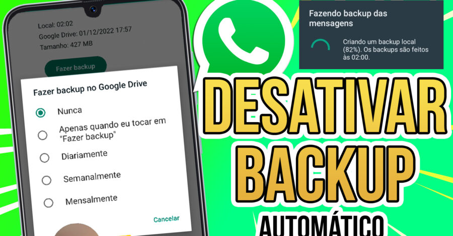 WHATSAPP 🟢 COMO DESATIVAR O BACKUP AUTOMÁTICO NO GOOGLE DRIVE