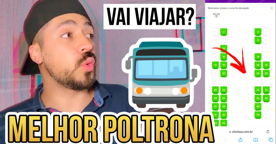 QUAL MELHOR POLTRONA PRA SENTAR NO ÔNIBUS DE VIAGEM ? + DICAS