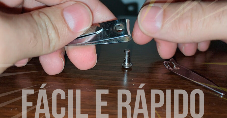 COMO CONSERTAR CORTADOR DE UNHA QUE DESMONTOU ( JUNTAR AS PEÇAS QUE SOLTARAM ) APRENDA