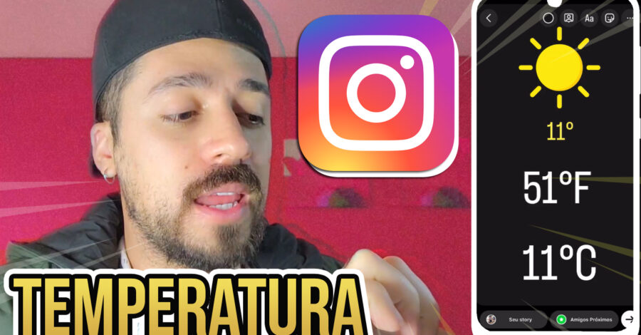 INSTAGRAM: COMO COLOCAR DESENHO DE SOL, NUVEM OU CHUVA JUNTO COM A TEMPERATURA NO STORIE