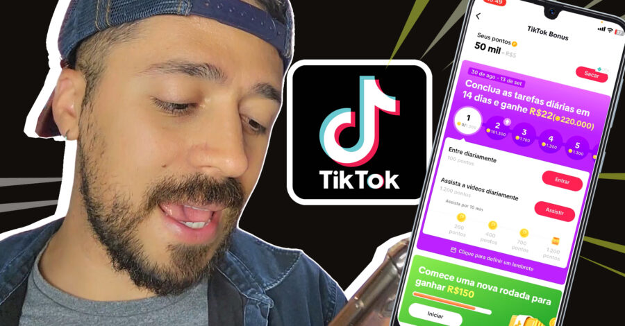 TIKTOK BÔNUS VOLTOU COM TAREFAS DIÁRIAS ( MOEDINHAS )