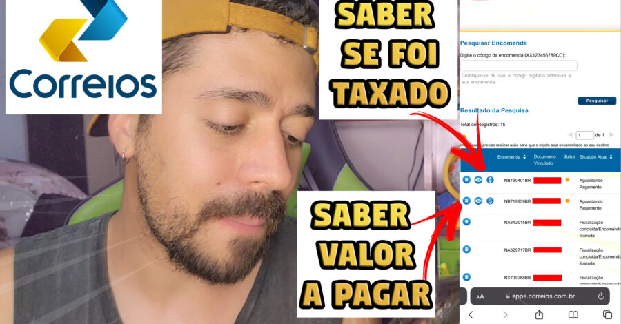 COMO SABER SE FUI TAXADO E VALOR ( COMPRA INTERNACIONAL ) CORREIOS, PRODUTO COMPRADO PELA INTERNET