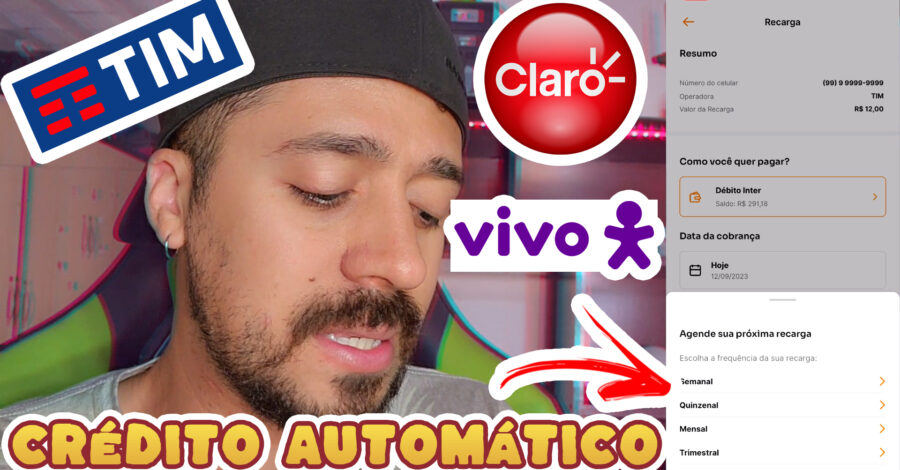 COMO FAZER RECARGA PROGRAMADA DE CRÉDITO DE CELULAR PELO APP DO BANCO INTER