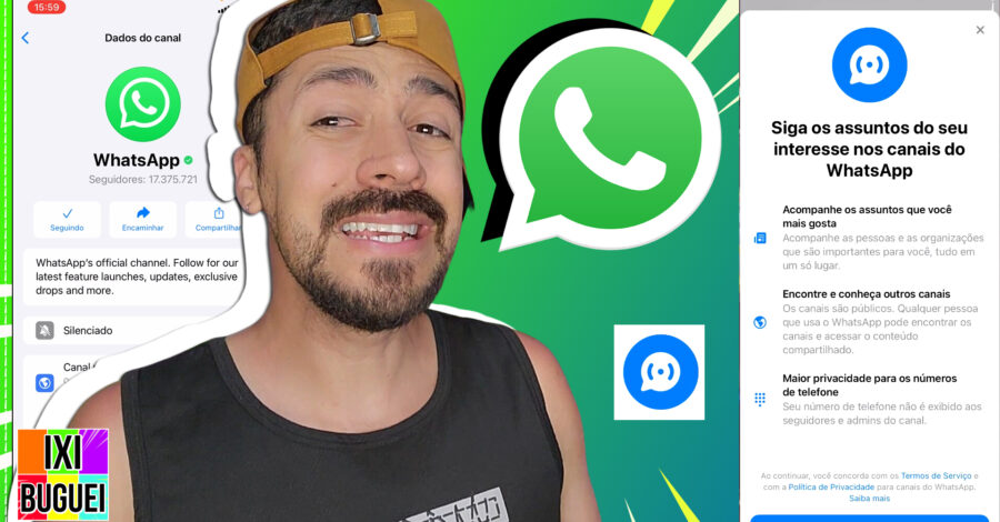 NOVIDADE : CANAIS DO WHATSAPP