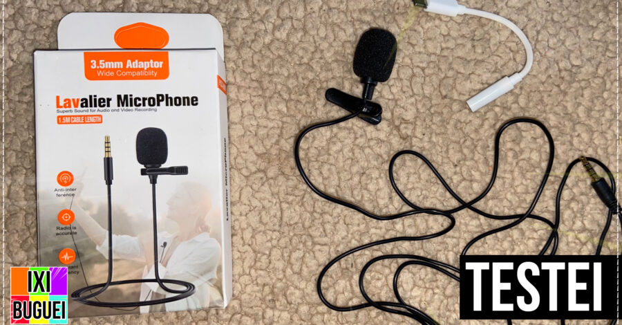 TESTANDO O MICROFONE DE LAPELA ( Lavalier Microphone HSX-M01 ) É BOM?