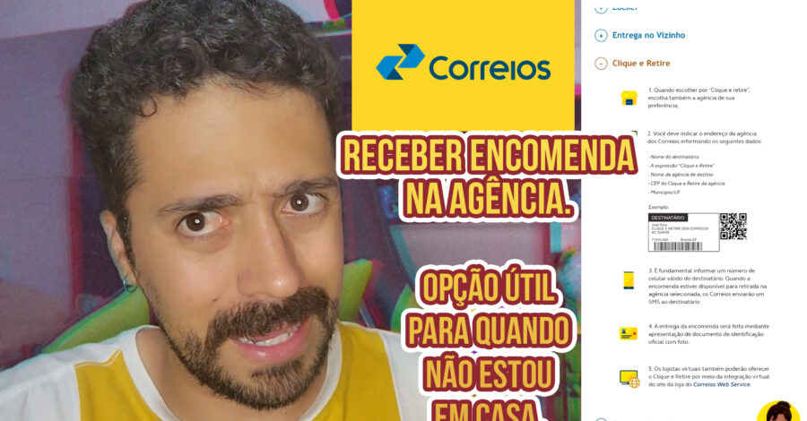 COMO RECEBER ENCOMENDA DOS CORREIOS SEM SER NA MINHA CASA : CLIQUE E RETIRE
