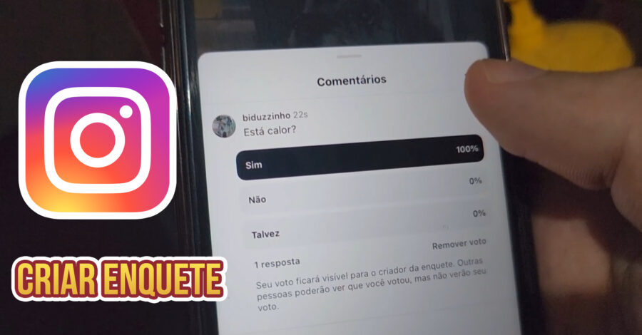 COMO CRIAR ENQUETE EM UMA POSTAGEM DO INSTAGRAM ( foto do feed )