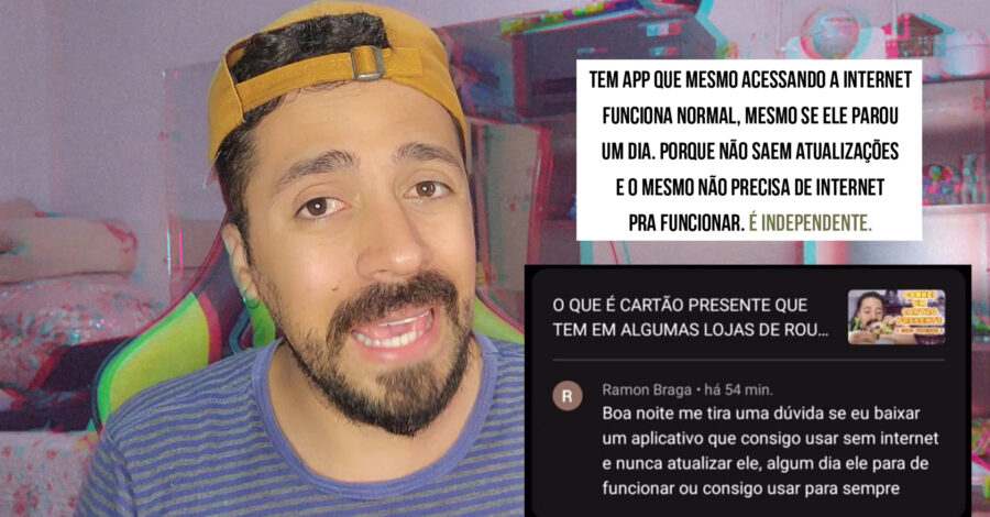 UM APLICATIVO QUE PAROU DE FUNCIONAR VAI FUNCIONAR NORMALMENTE SEM INTERNET CASO NÃO ATUALIZE?