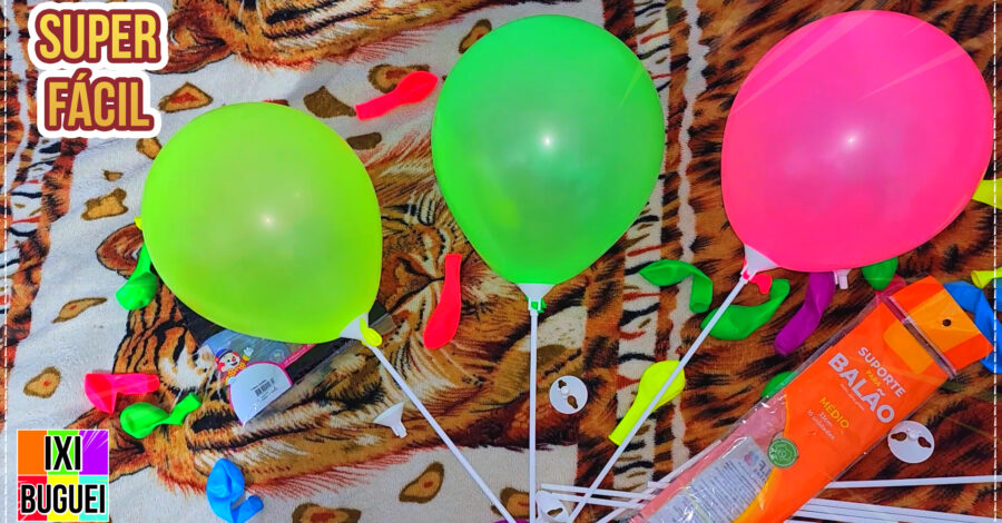 🎈 COMO PRENDER O BALÃO NO SUPORTE VARETA PEGA BALÃO