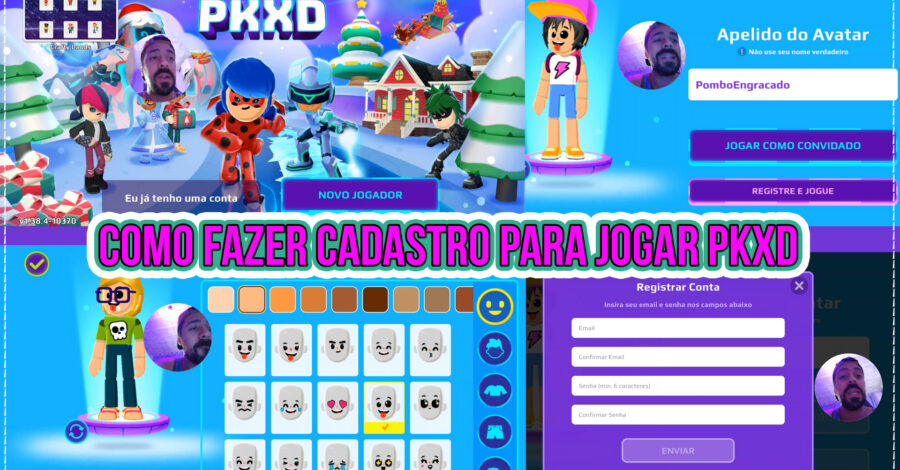 COMO FAZER CADASTRO PARA JOGAR PKXD NO CELULAR ( CRIAR CONTA )