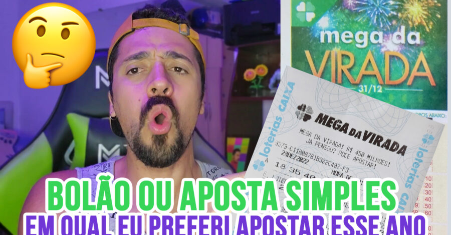 🍀 BOLÃO OU APOSTA SIMPLES NA MEGA SENA DA VIRADA? QUAL EU PREFERI APOSTAR ESSE ANO