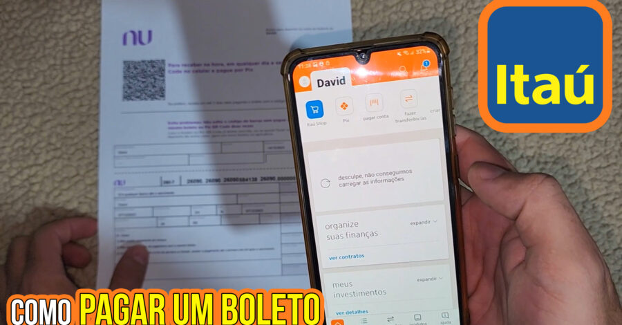 COMO PAGAR UM BOLETO NO APP DO BANCO ITAÚ ( PASSO A PASSO ) / ESCANEAR LINHA DIGITAVEL