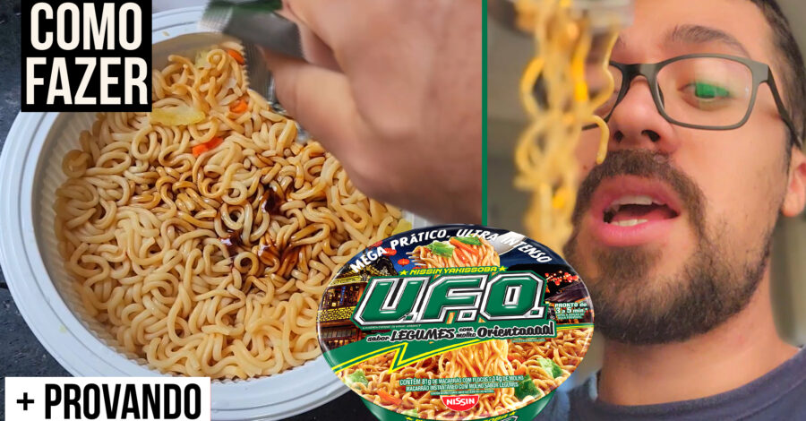 COMO FAZER O MIOJO UFO + PROVANDO ( Macarrão instantâneo nissin )