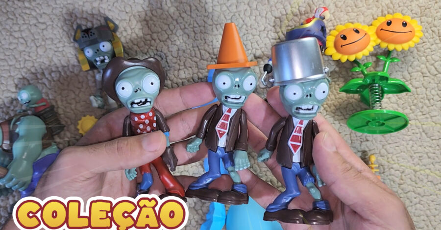 COLEÇÃO DE BONECOS PLANTS VS ZOMBIES LINDOS