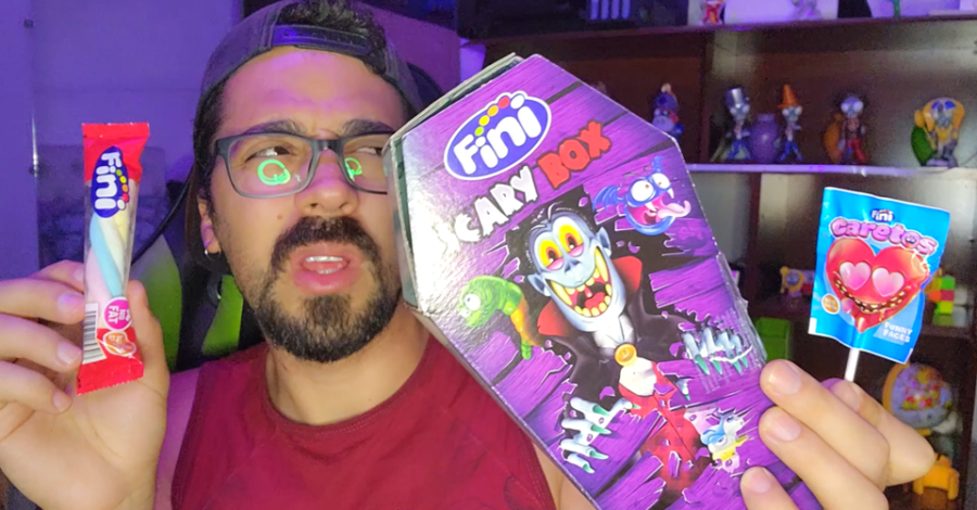 🦇 O QUE VEM NA SCARY BOX FINI e EXPERIMENTANDO TODOS OS DOCES