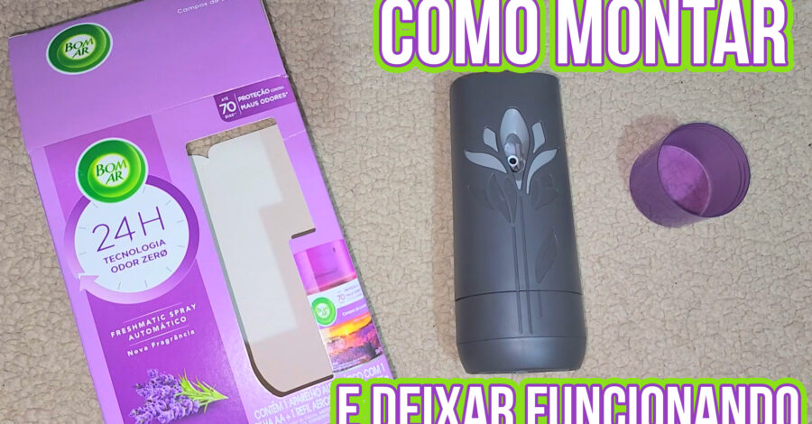 MODO DE USO: COMO LIGAR O BOM AR APARELHO AUTOMÁTICO A PILHA, LIGAR E AJUSTAR O TEMPO | Aromatizador