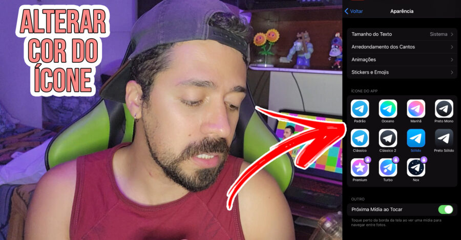 COMO MUDAR A COR DO ÍCONE DO TELEGRAM FÁCIL E RÁPIDO