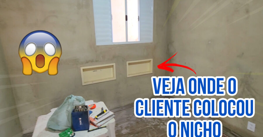 VEJA O QUE ESSE CLIENTE FEZ, COLOCOU NICHO DE BANHEIRO NO QUARTO ( Obra e construção )