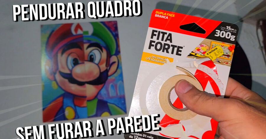 COMO PENDURAR UM QUADRO SEM FURAR A PAREDE ( Qualquer um faz ) sem prego e sem furar