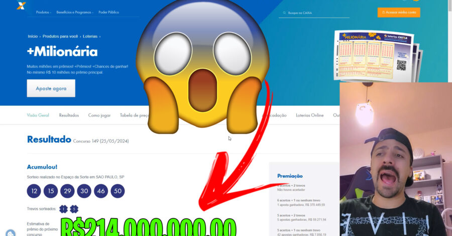 🍀 PRÊMIO DA + MILIONÁRIA FOI DE 194 PARA 214 MILHÕES 😱