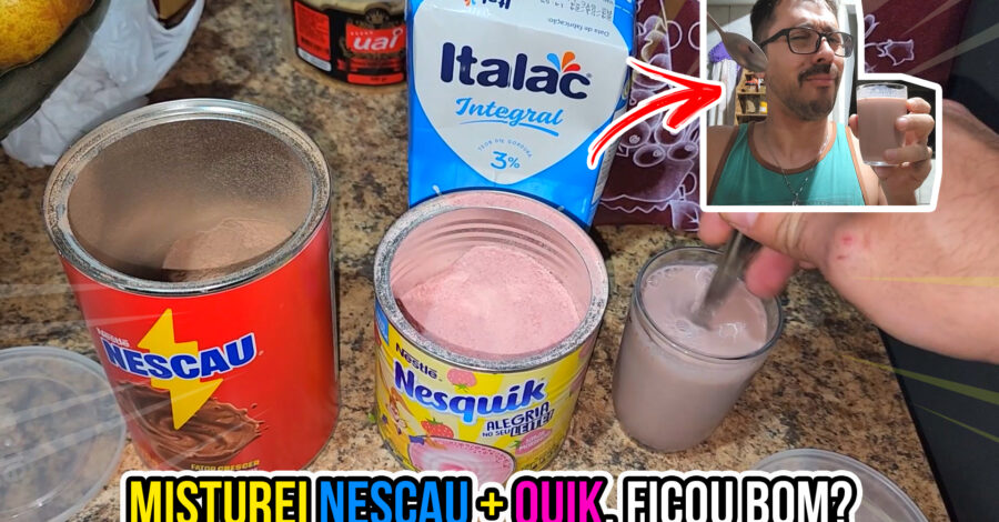 MISTUREI NESCAU + NESQUIK FICOU GOSTOSO?