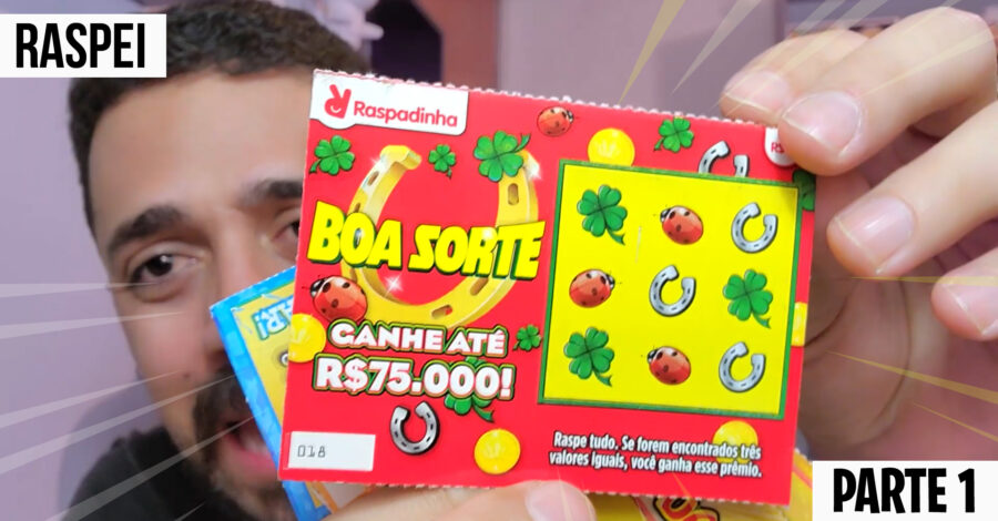 🍀 LOTERIA: ENCONTREI A RASPADINHA, RASPANDO E VENDO SE TEVE PRÊMIOS ( PARTE 1 )