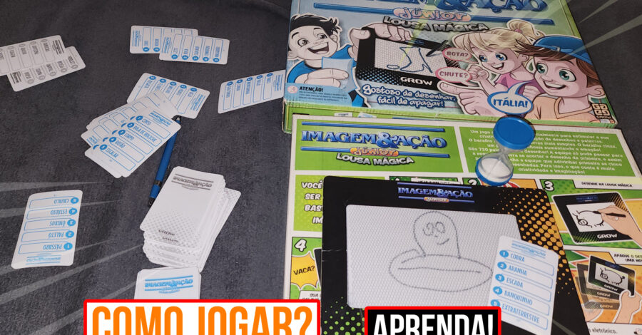 COMO JOGAR O JOGO DE DESENHO IMAGEM & AÇÃO JUNIOR DA GROW? ( MUITO DIVERTIDO )