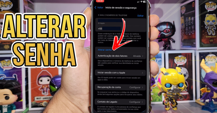 📲 COMO ALTERAR A SENHA DO MEU IPHONE ( ICLOUD ) PELO PRÓPRIO IPHONE