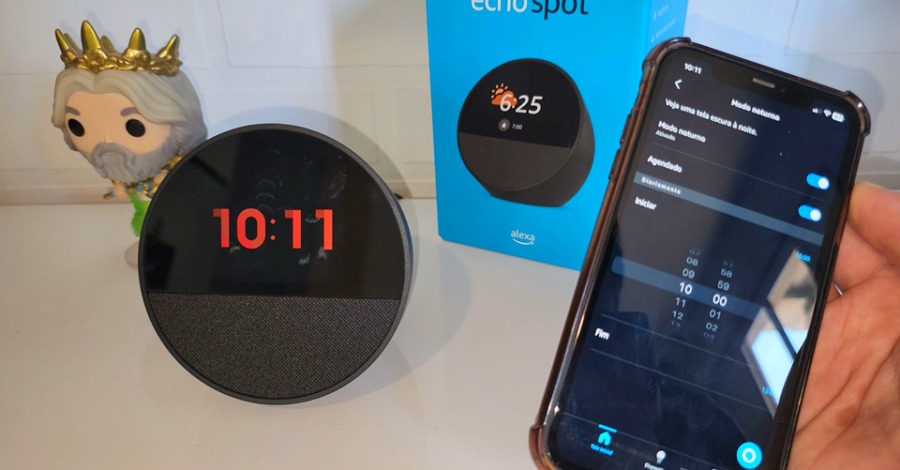 🌙 COMO ATIVAR MODO NOTURNO NA ALEXA ECHO SPOT