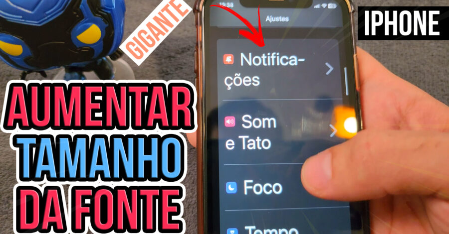 🔤 COMO AUMENTAR O TAMANHO DA FONTE DO IPHONE NO MÁXIMO ( deixar letras grandes )