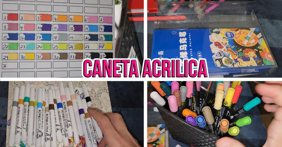CANETAS BOAS PARA COLORIR : ACRYLIC PAINTER | CANETAS ACRÍLICAS – CORES