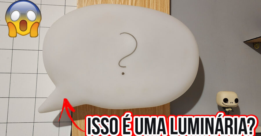 😱 GANHEI UMA LUMINÁRIA MUITO DIFERENTE